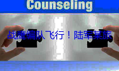 旅开展飞行战鹰编队飞行陆军某训练